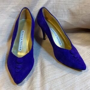 Morgan Taylor Old Hollywood leather vintage pumps